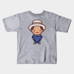 Cute Traditional Ecuadorian Villager Kids T-Shirt